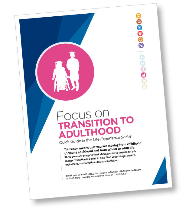 Cover of Charting the LifeCourse's Focus on Transition to Adulthood guide